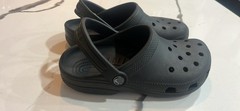Crocs Kids‘ Classic Clogs Black SIXE J3 US Ex Pre-owned Great Condition