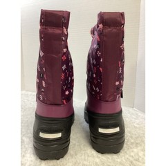 Columbia Youth Powderbug Forty Print Snow Boot Purple Pink 400g Insulated Size 7