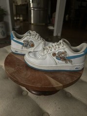 Nike Air Force 1 Hare Space Jam Bugs Lola Bunny AF1s Little Kids Size 11C White