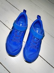 Toddler 10.5 Nike Downshifter Bright Blue Easy On Sneakers READ