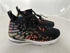 NEW Nike Lebron 17 XVII ‘James Gang’ BQ5594-005 Black/Multi Color 6Y