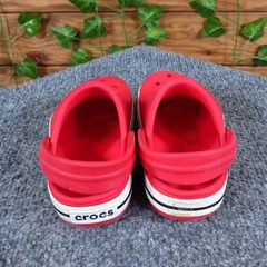 Crocs Crocband Toddler Unisex Sandal Size 4-5T Casual Water Shoe Red Synthetic