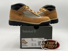 New Timberland Field Mid Boot Wheat Nubuck Size 3 Authentic Retro Rare OG