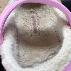 Crocs Pink Lined Clogs Junior Size 3 Adult Size 5 White Lining Spellout Cute