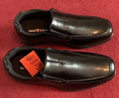 Deer Stags Black Unisex-Child Wise-K Dress Shoes – 3.5 US Big Kid (8-12 Years)