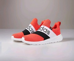NEW Kids SZ 4 Adidas Lite Racer Adapt 6.0K Slip On Running Shoes Cloudfoam Red