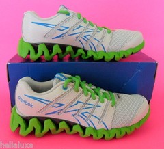 Reebok ZIG TECH SHARK Running Trainers Casual Shoes school gym YOUTHS size 1 NEW
