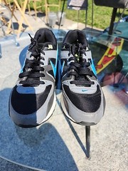 Nike Air Max 407759-029 2012 Black Blue Check Youth Size 7Y