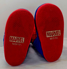Marvel Spider-Man Plush Slipper Boots Kids Red Blue Superhero House Shoes M 9/10