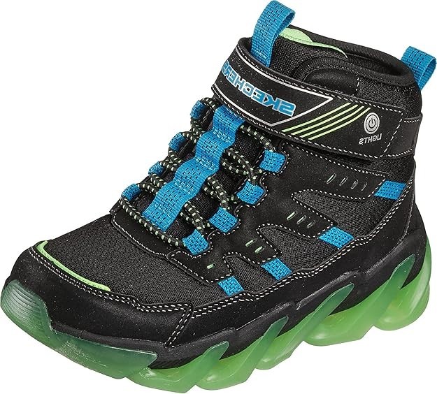 Skechers Kinder S Lights-Mega-Surge-FLASH BREEZE Size 3 Kids NWB 400131L