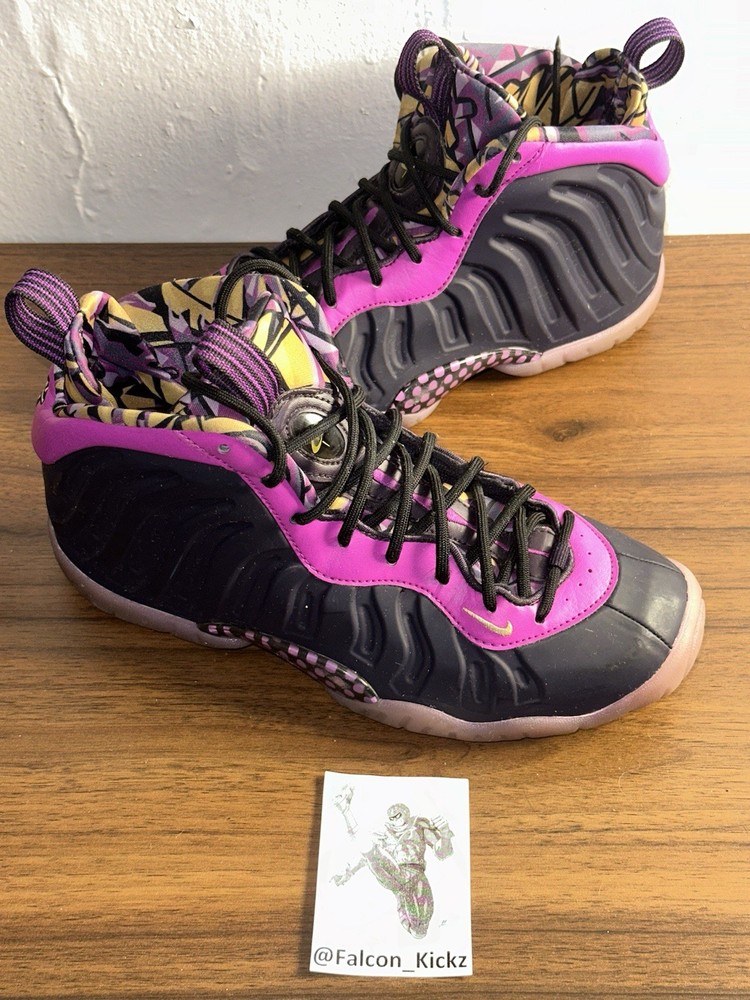 Nike Little Posite One Cave Purple (GS) Youth Size 5.5 DQ6210-500 Free Shipping