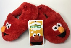 NEW Sesame Street ELMO Kids‘ Red Plush Indoor Slippers Toddler Size 2