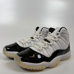 Jordan 11 Retro DMP Gratitude 2023 GS White Black Gold 378038-170 Kids Size 7Y