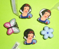 Shoe Charms Jibbitz Shoe Decorations Snow White, Tinker Bell & Mulan Princess
