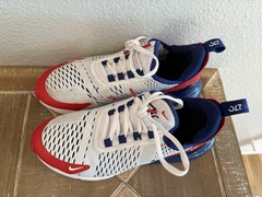 Size 6Y – Nike Air Max 270 Low Red Blue White Kids Youth Shoes USA Patriotic