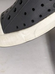 Native Shoes Jefferson Child Black Shell White Toe Sneakers Little Kid 13