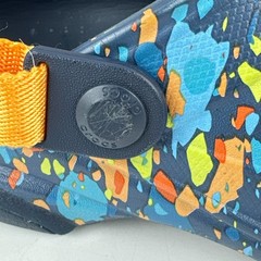 Crocs Child Classic All Terrain Terrazzo Clog J3 Navy Splatter Adjustable Strap