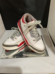 NIKE Air Jordan 3 Retro fire red cement kids DM0966-160 2.5 y