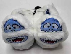 Abominable Snowman Kids Size 5-6 Slipper 3d Head Face Rudolph Yeti Winter Warm