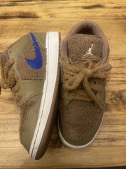 Nike Air Jordan 1 Low Utility GS Teddy Bear size 5Y DO2233-264 2021 Brown Multi