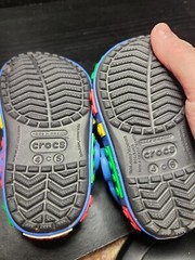 Crocs Classic Legos Black Slip On Clogs Baby Toddler Size C 4/5