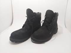 12907 Timberland 6 Inch Premium Boot Black Leather Juniors SIZE 6.5