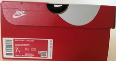 New Nike React Live GS (Black/White/Dark Grey) CW1622-003 Size 7 Youth