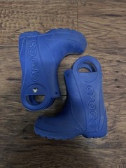 CROCS HANDLE IT BLUE WATERPROOF RAINBOOTS No. 12803 CHILD’S SIZE C8