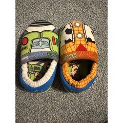 Disney Toy Story Toddler Buzz & Woody Plush Slippers | Sz XL (11/12)
