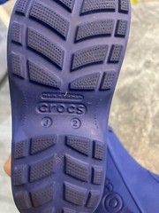 Crocs Handle It Classic Blue Rubber Rain Boots 12803 Youth Size J 2 Juniors