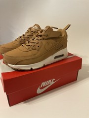 Little Boys – Air Max 90 Easy On (PS) – Size 1.5Y – Flax/Flax-Sail