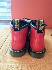 Doc Martens Combat Boots. Size 6 Child. Red🎄
