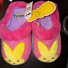 Peeps Slippers Plush Bunny Kids 9/10