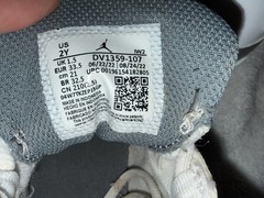 Nike Air Jordan Dub Zero (PS) White/Grey DV1359-107 Size 2Y