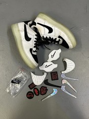 Nike Air Force 1/1 Low AF1 Mix White GS, Size 4.5y, Used