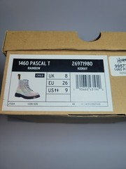 Dr. Martens 1460 Pascal T Rainbow Glitter Polka Dot Kids Bootie US 9 toddler