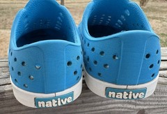 Native Jefferson Slip On Sneakers Vivid Blue/Shell White C-7