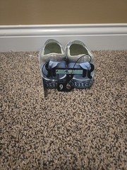Ground Up Disney Lilo Stitch Silver And Blue Glitter Slip On Shoes Youth Size 6