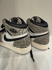 Nike Air Jordan 1 Retro High White Cement Elephant Print Size 4Y