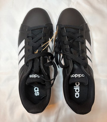 Adidas Grand Court 3.0 J Kids Size 5 Black White JP9366 NEW in box