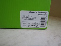 NIB Crocs Classic Animal Slingback Clog Shoes Juniors Size 6 EU 38-39