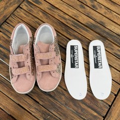 *NEW* Authentic Golden Goose Kids, Old School Glitter Superstar size 1y/ eu 32