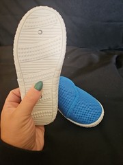 Nwt Kids Cat & Jack Turquoise Beach/ Shower/ House Shoes Kids Size Medium 7/8