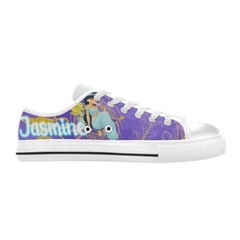 Jasmine aladdin Custom High Top Canvas Sneaker Shoes For Kids