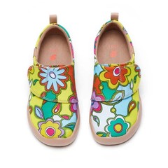 Kid Size UIN Slip On Shoes Canvas Comfortable Loafers „Floral Party“