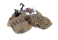 NWT Disney Star Wars Chewbacca Toddler Boys Fur Foot Slippers L 9-10 Brown