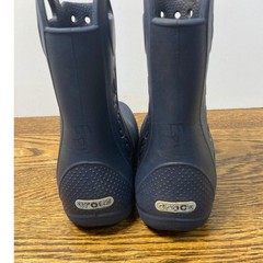 Crocs Handle It Rain Boot Navy Blue Kids Size C13 Waterproof Pull On Shoes