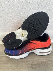 Nike Air Max Plus TN Flame Blue Orange Black Unisex Kids Sneakers 5.5Y
