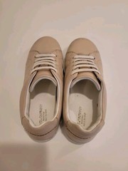Dolce & Gabbana beige leather logo trainers size 32EUR/kids‘ 1US
