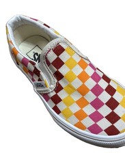 VANS Slip-On Checkerboard Multicolor Canvas Sneakers Kids US 12 Skate Shoes